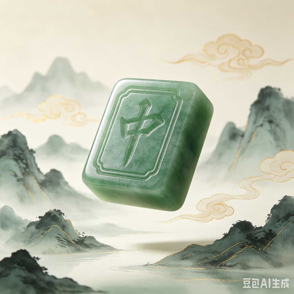 engraved texture mahjong tiles