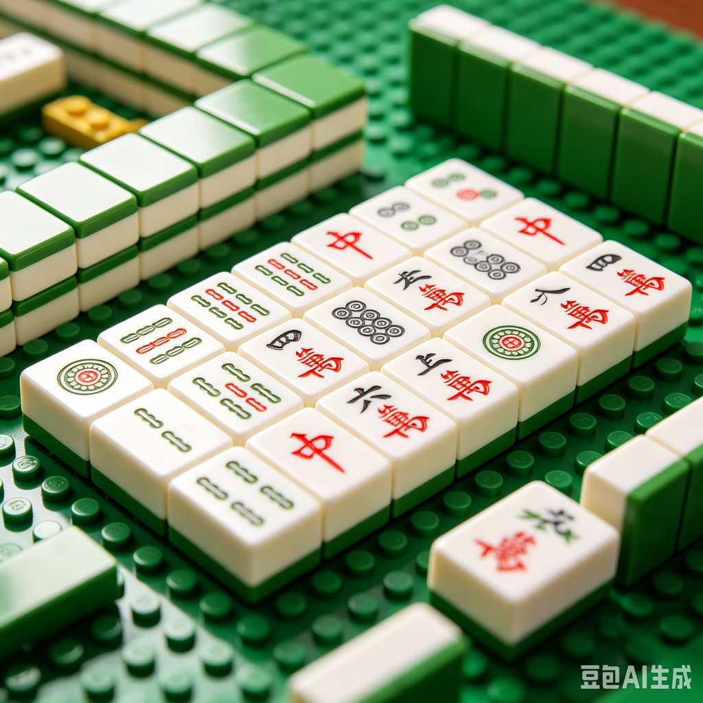 mini mahjong tiles keychain